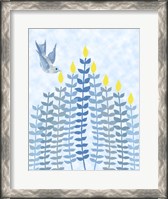 Framed Bird Hanukkah Candles