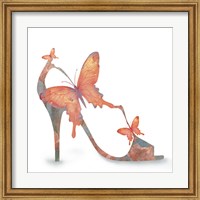 Framed Butterfly Shoe Swirl