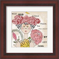 Framed Wild Old Woman II