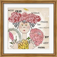 Framed Wild Old Woman II