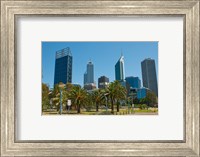 Framed Skyline of new buildings, Perth, Western Australia