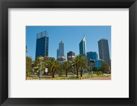 Framed Skyline of new buildings, Perth, Western Australia