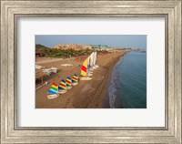 Framed Sailboats on the Beach, Belek, Antalya, Turkey