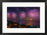 Framed Fireworks over the Bosphorus, Istanbul, Turkey