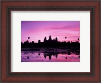 Framed View of Temple at Dawn, Angkor Wat, Siem Reap, Cambodia