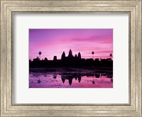 Framed View of Temple at Dawn, Angkor Wat, Siem Reap, Cambodia