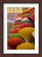 Framed Colorful handmade incense sticks, Da Nang, Vietnam