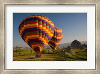 Framed Turkey in Cappadocia and hot air ballooning