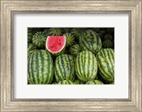 Framed UAE, Abu Dhabi Watermelon at the market