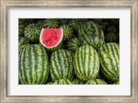 Framed UAE, Abu Dhabi Watermelon at the market