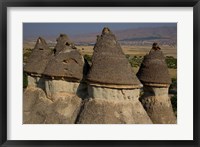 Framed Ash and Basalt Formations, Cappadoccia, Turkey