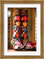 Framed Display of Shoes For Sale at Vendors Booth, Spice Market, Istanbul, Turkey