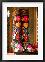 Framed Display of Shoes For Sale at Vendors Booth, Spice Market, Istanbul, Turkey