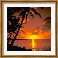 Framed Ocean View at Sunset, Australia