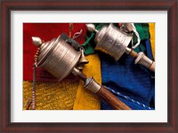 Framed Prayer Wheels and Flags, Lhasa, Tibet