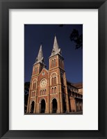 Framed Notre Dame Cathedral, Saigon, Vietnam