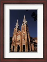 Framed Notre Dame Cathedral, Saigon, Vietnam