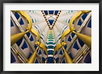 Framed Architectural details inside Burj Al Arab Hotel, Dubai, United Arab Emirates