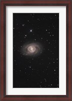 Framed Messier 95, A Barred Spiral Galaxy in the Constellation Leo