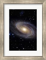 Framed Messier 81, A Spiral Galaxy in the Constellation Ursa Major