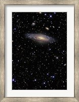 Framed NGC 7331, A Spiral Galaxy in the Constellation Pegasus