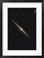 Framed NGC 4565, Barred Spiral Galaxy in the Constellation Coma Berenices