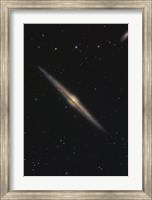 Framed NGC 4565, Barred Spiral Galaxy in the Constellation Coma Berenices