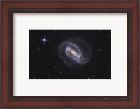 Framed NGC 1300, Barred Spiral Galaxy in the Constellation Eridanus