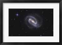 Framed NGC 1300, Barred Spiral Galaxy in the Constellation Eridanus