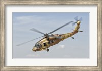 Framed Sikorsky UH-60 Black Hawk Yanshuf of the Israeli Air Force