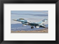 Framed F-16A Fighting Falcon, US Navy TOPGUN Naval Fighter Weapons School