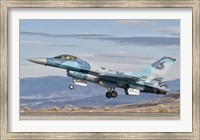 Framed F-16A Fighting Falcon, US Navy TOPGUN Naval Fighter Weapons School