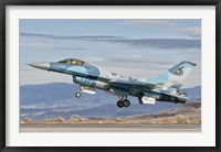 Framed F-16A Fighting Falcon, US Navy TOPGUN Naval Fighter Weapons School