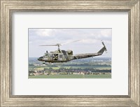 Framed Italian Air Force AB-212 ICO helicopter over France