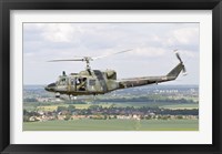 Framed Italian Air Force AB-212 ICO helicopter over France
