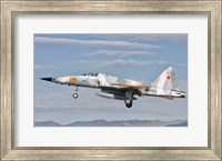 Framed Side view of a F-5N Freedom Fighter aircraft
