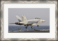 Framed F/A-18F Super Hornet Launches from the USS George HW Bush