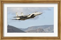 Framed US Air Force F-15C Eagle Over Spain