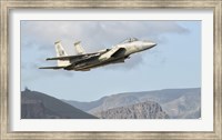 Framed US Air Force F-15C Eagle Over Spain