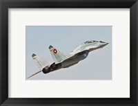 Framed MIG-29 of the Bulgarian Air Force