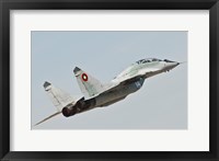 Framed MIG-29 of the Bulgarian Air Force