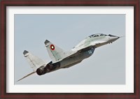 Framed MIG-29 of the Bulgarian Air Force