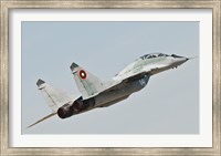 Framed MIG-29 of the Bulgarian Air Force
