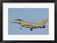 Framed Italian Air Force Eurofighter Typhoon (side view)