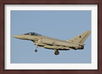 Framed Italian Air Force Eurofighter Typhoon (side view)