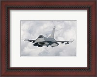 Framed F-16 from the Colorado Air National Guard in flight over Brazil