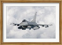 Framed F-16 from the Colorado Air National Guard in flight over Brazil