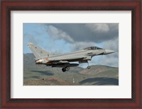 Framed Eurofighter Typhoon of the Spanish Air Force