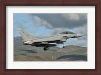 Framed Eurofighter Typhoon of the Spanish Air Force