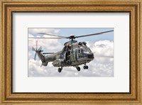 Framed Eurocopter AS332 Super Puma Helicopter of the Brazilian Navy